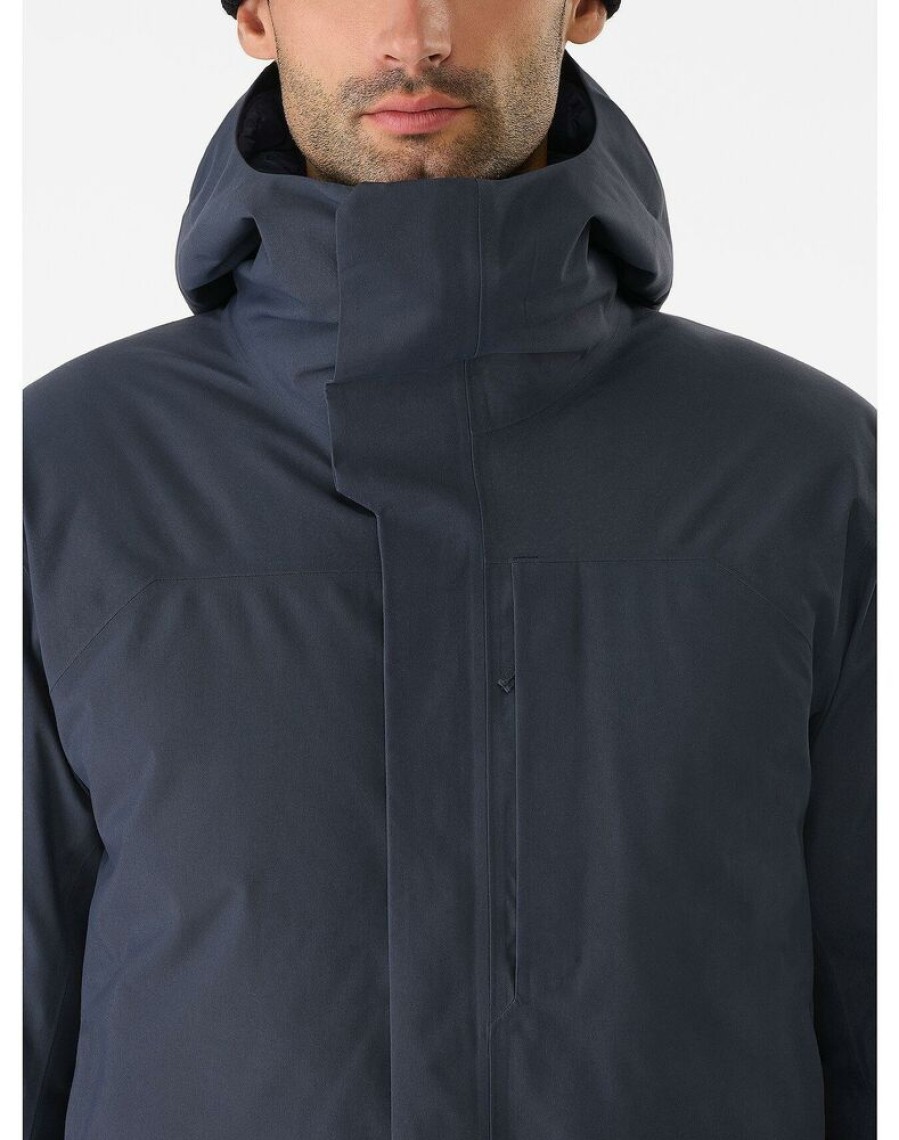 Outdoor Clothing ARCTERYX | Arcteryx Therme Sv Parka Mens Black Sapphire