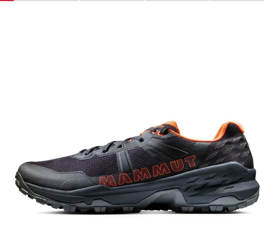 Shoes MAMMUT | Mammut Sertig Ii Low Gtx Men Black-Vibrant Orange