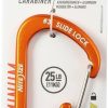 Travel NITE IZE | Nite Ize Carabiner #3 Sidelock Aluminum Orange Several