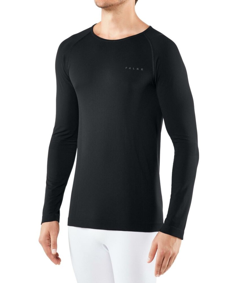 Outdoor Clothing FALKE | Falke Warm Longsleeved Shirt Men Comfort 39610 Black