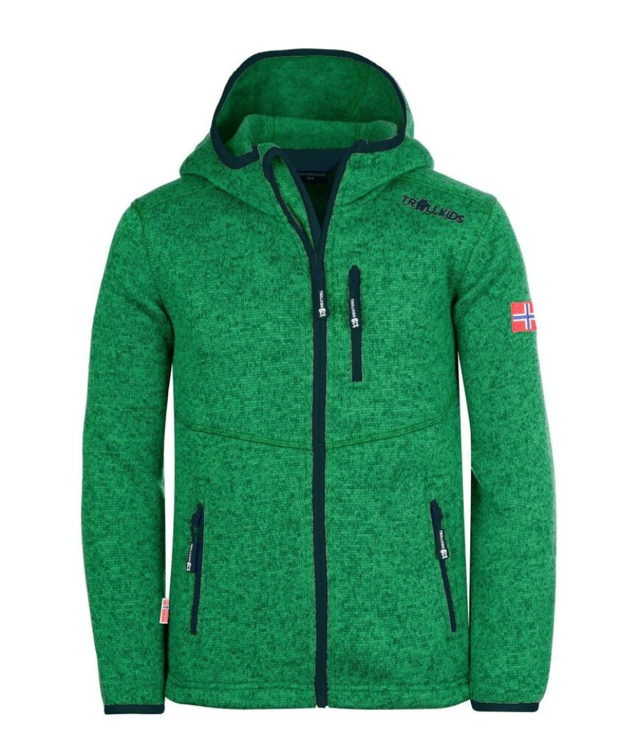 Outdoor Clothing TROLLKIDS | Trollkids Kids Jondalen Xt Jacket Pepper Green/Navy