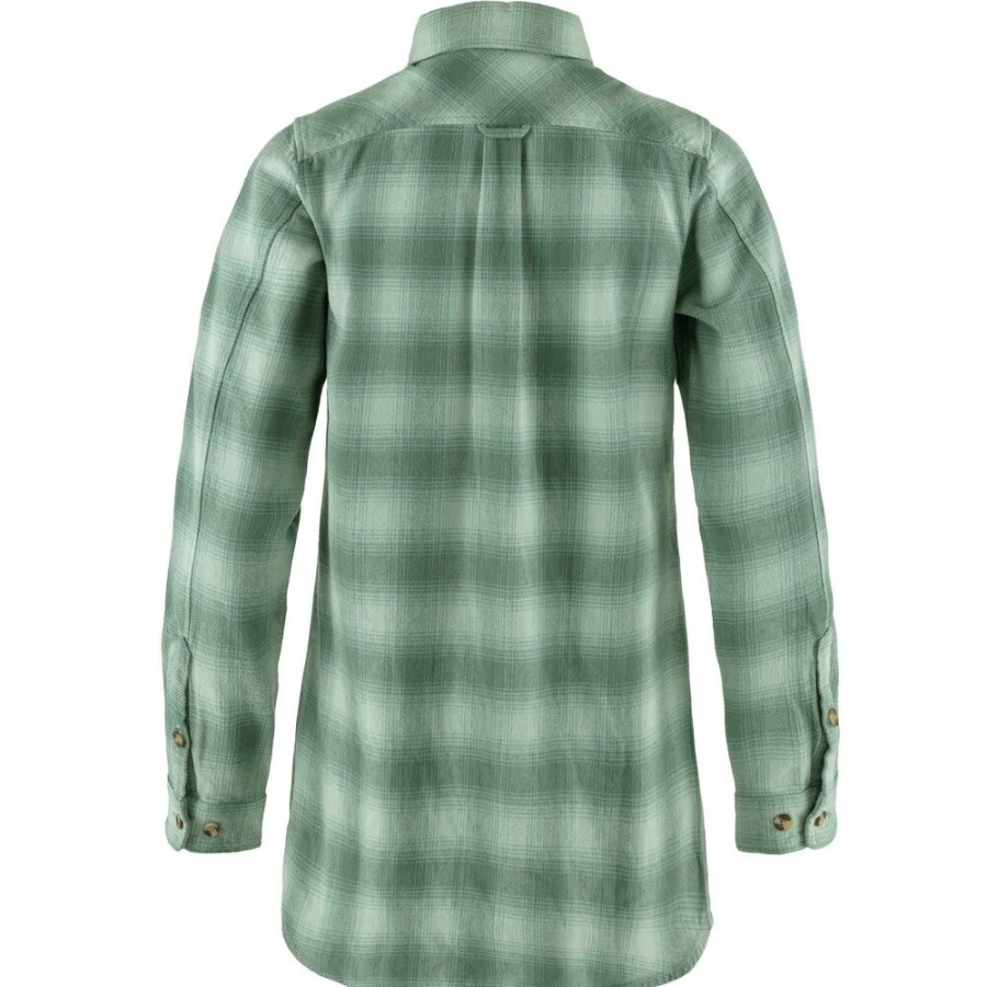 Outdoor Clothing FJALLRAVEN | Fjallraven Ovik Twill Shirt Ls W Misty Green - Patina Green