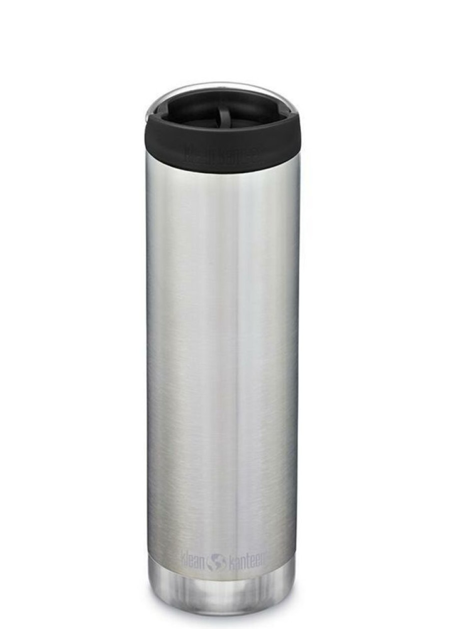 Kamperen KLEAN KANTEEN | Klean Kanteen Tk Wide 20Oz W/Cafe Cap Brushed Stainless Diverse