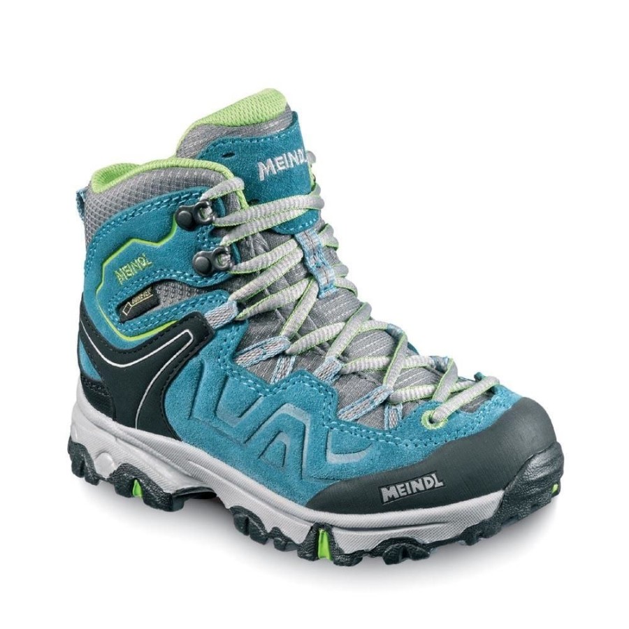 Shoes MEINDL | Meindl Litepeak Junior Gtx Children'S Mountain Shoe Petrol/Lemon