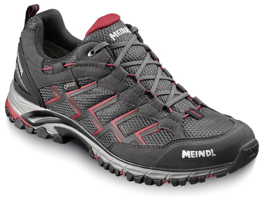 Shoes MEINDL | Meindl Caribe Gtx Schmall Walking Shoe Schwarz/Rot