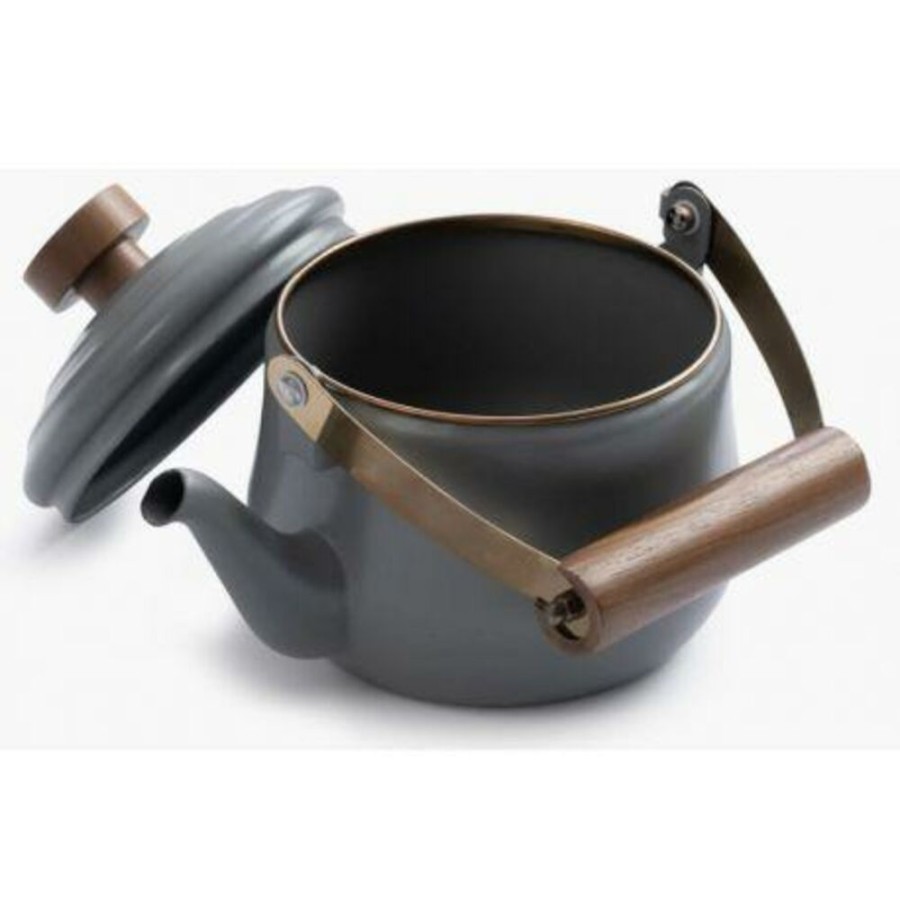 Kamperen BAREBONES | Barebones Enamel Teapot Stone Gray Diverse