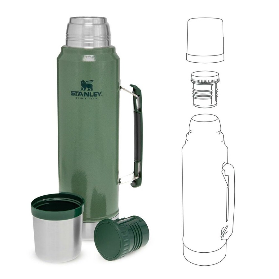 Kamperen STANLEY | Stanley Classic Vacuum Bottle 1 L Robust Thermos Bottle