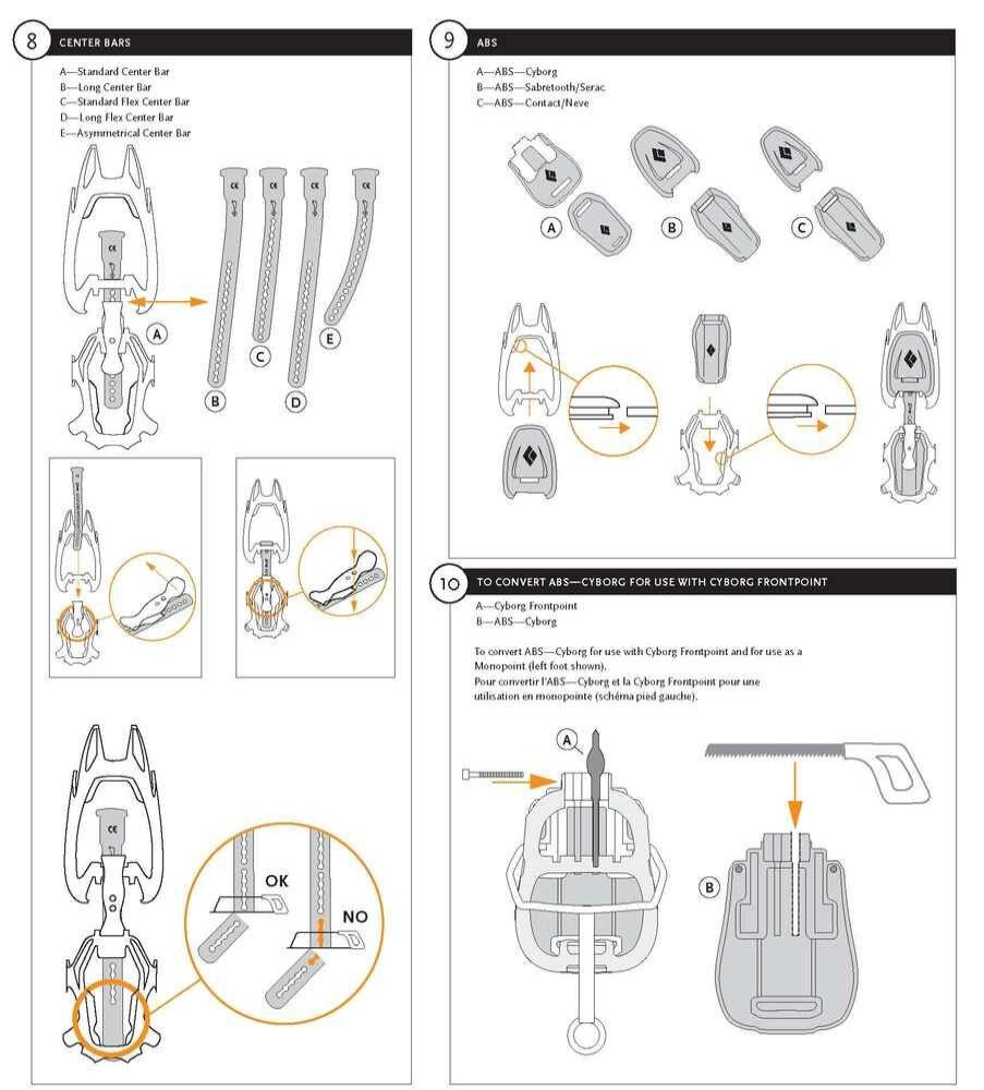 Mountain Sports & Winter Sports BLACK DIAMOND | Black Diamond Standard Flex Center Bars - Crampon Bars Several