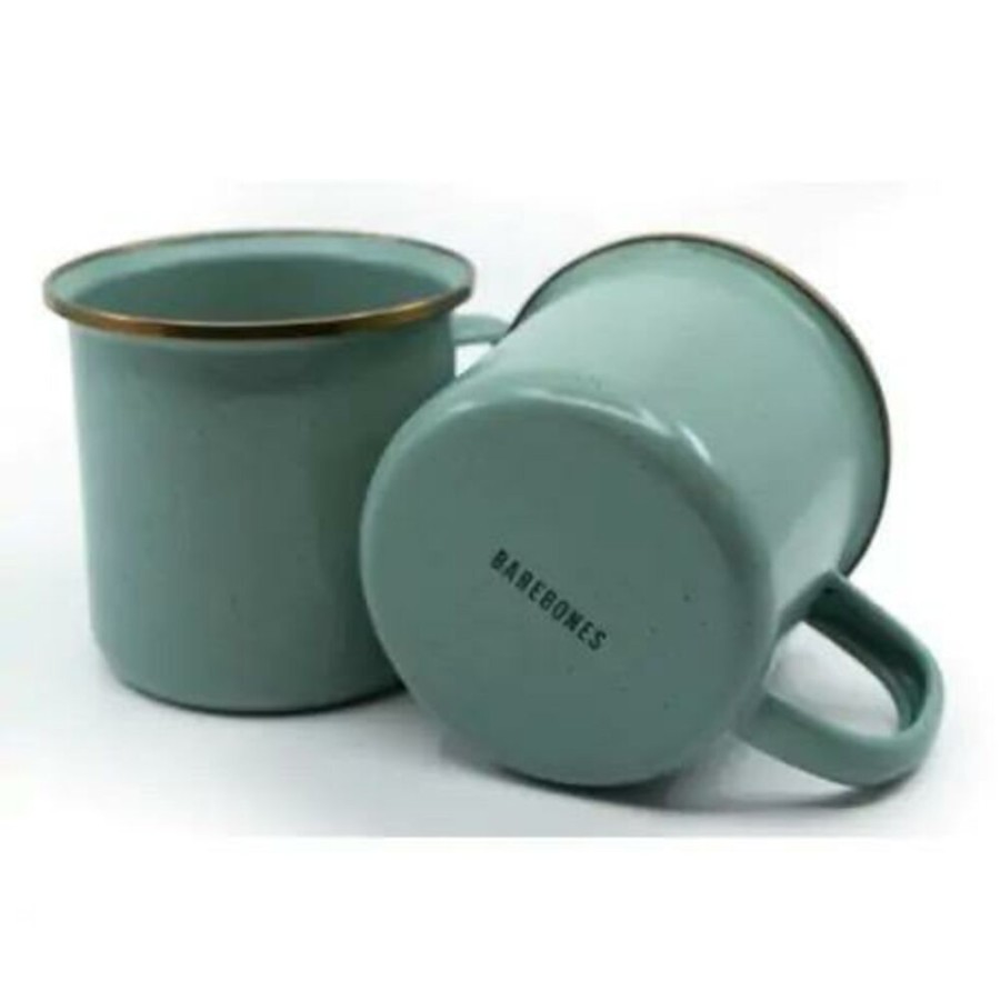 Kamperen BAREBONES | Barebones Enamel 2 Cup Set Mint Diverse