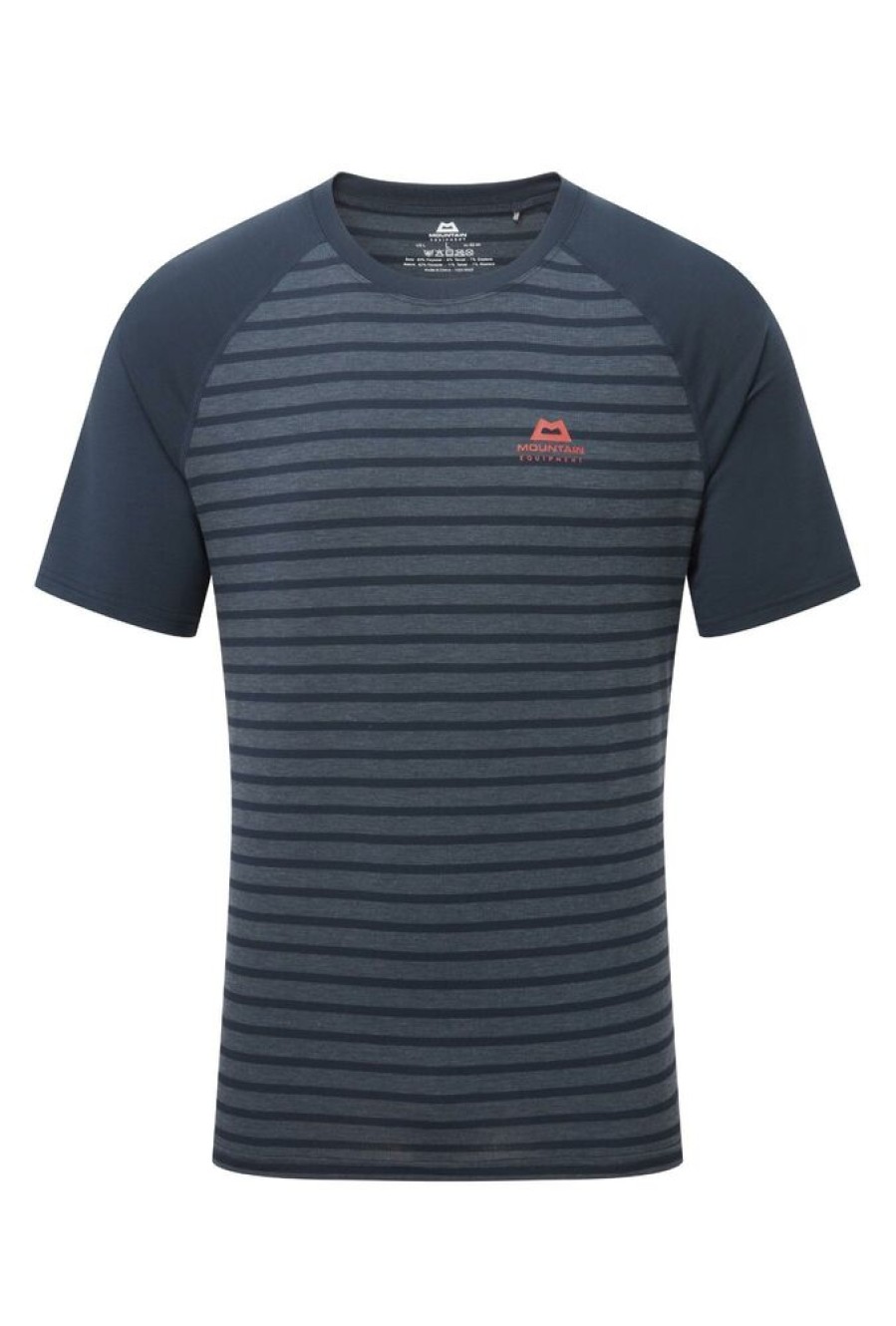 Outdoor Clothing MOUNTAIN EQUIPMENT | Mountain Equipment Redline Ss Mens Tee Cosmos Stripe/Cosmos