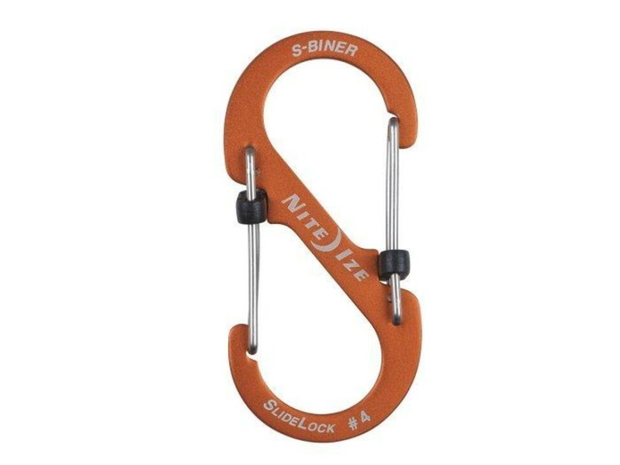 Travel NITE IZE | Nite Ize S-Biner #4 Slidelock Aluminum Orange Several