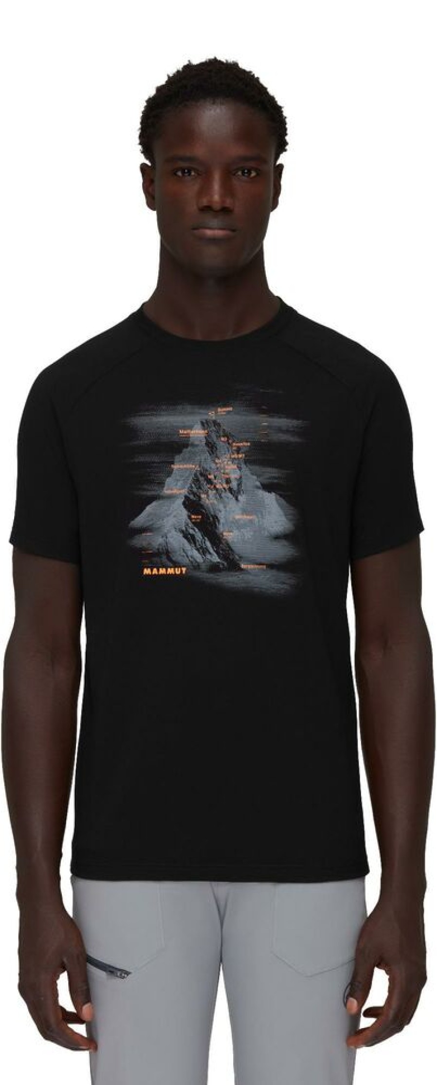 Outdoor Clothing MAMMUT | Mammut Mountain T-Shirt Men Hornigrat Black