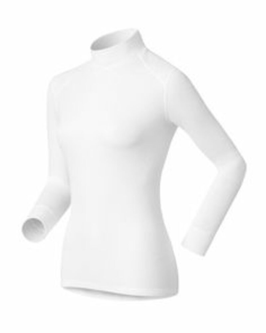 Outdoor Clothing ODLO | Odlo Shirt L/S Tneck Warm Ladies White