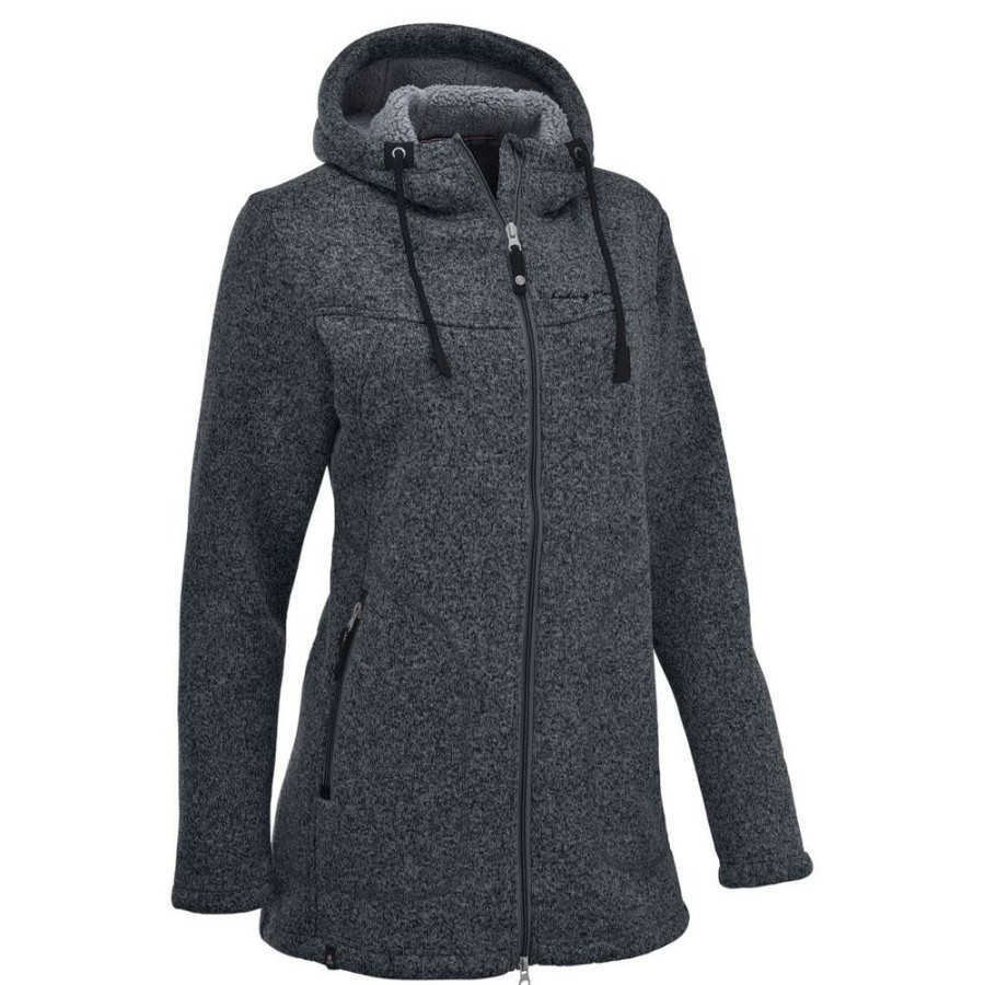 Outdoor Clothing MAUL | Maul Wild Empress Fleece Hood W´S Dark Grey