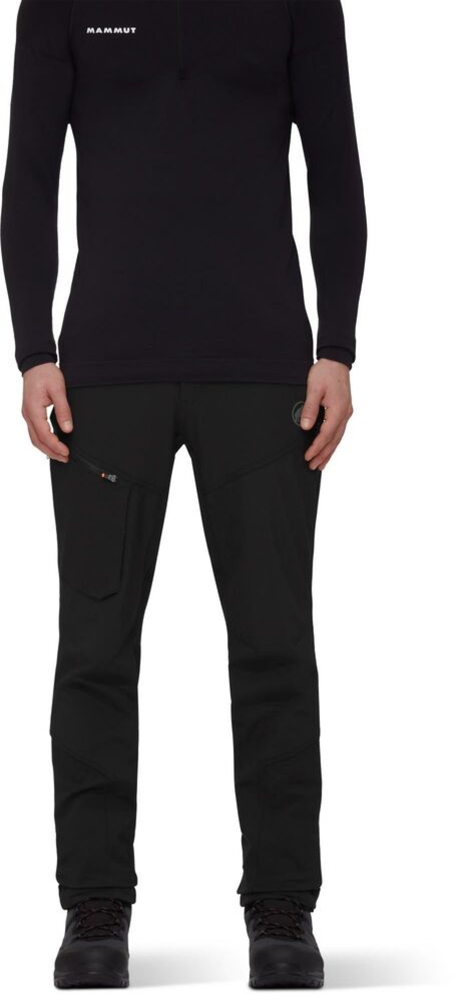 Outdoor Clothing MAMMUT | Mammut Zinal Guide So Hybrid Pants Men Black