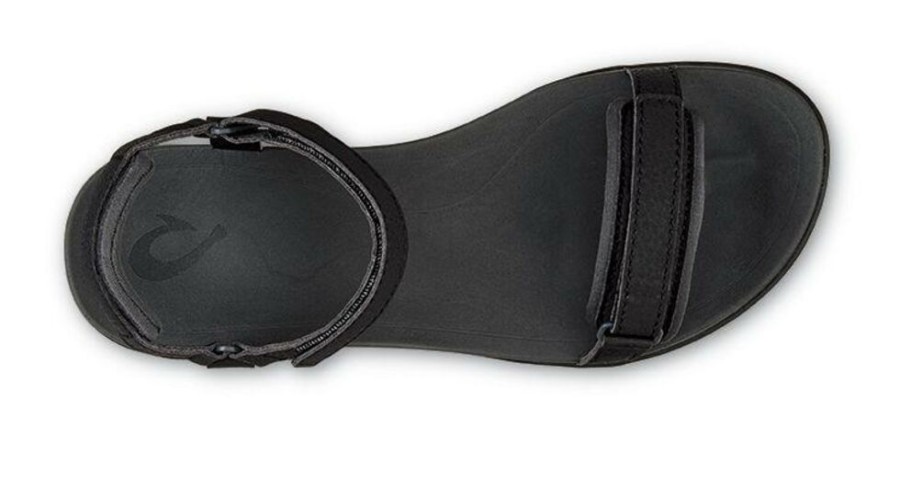 Shoes OLUKAI | Olukai Luana Sandal W Black/Dk Shadow