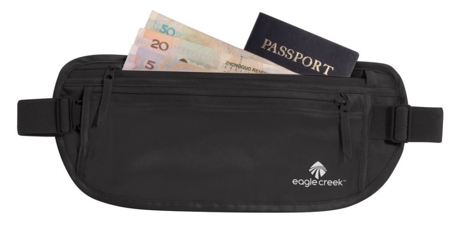 Travel EAGLE CREEK | Eagle Creek Undercover Silk Money Belt Geldbuidel Black