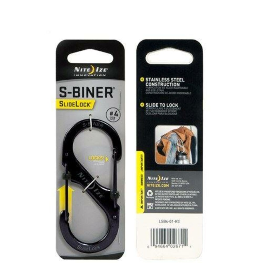 Travel NITE IZE | Nite Ize S-Biner #4 Slidelock Black Several