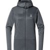 Outdoor Clothing HAGLOFS | Haglofs Roc Flash Mid Hood Women Magnetite