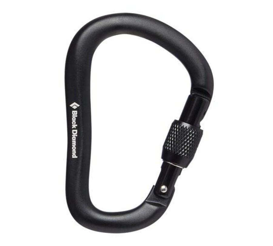 Mountain Sports & Winter Sports BLACK DIAMOND | Diamond Rocklock Screwgate - Carabiner Black