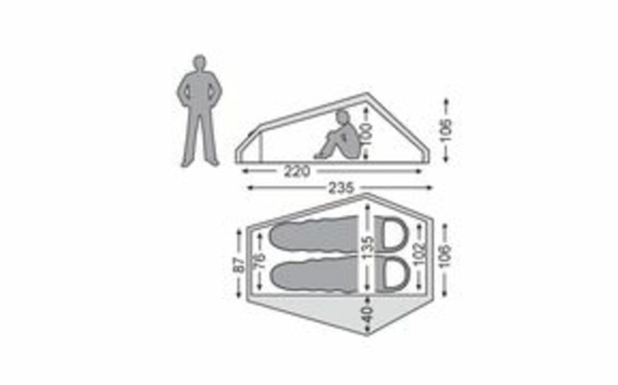 Kamperen NORDISK | Nordisk Telemark 2 Lw Two-Person Tent Green Alu