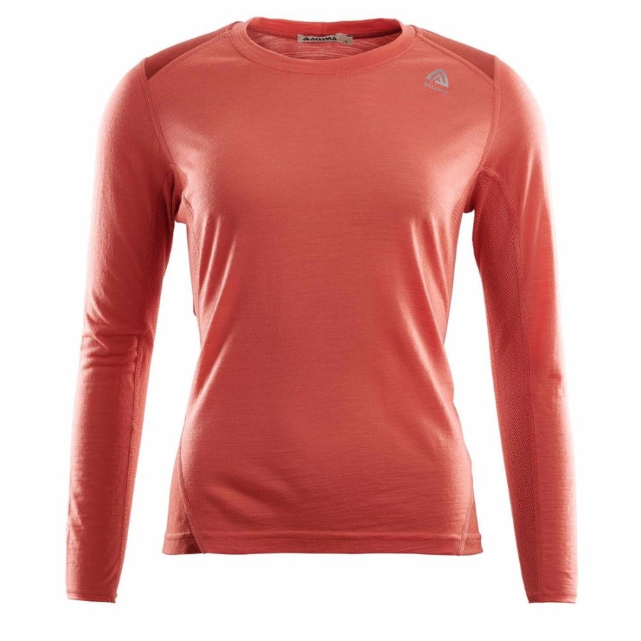 Outdoor Clothing ACLIMA | Aclima Lightwool Sport Shirt Women Burnt Sienna/Red Ochre