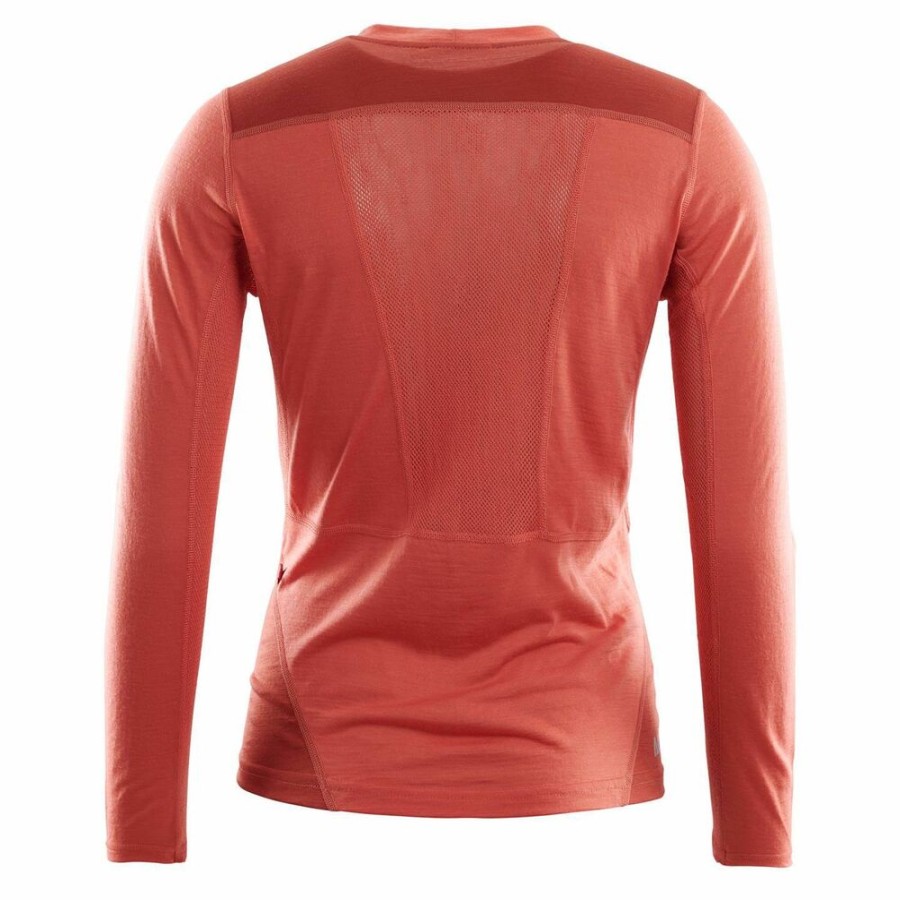 Outdoor Clothing ACLIMA | Aclima Lightwool Sport Shirt Women Burnt Sienna/Red Ochre