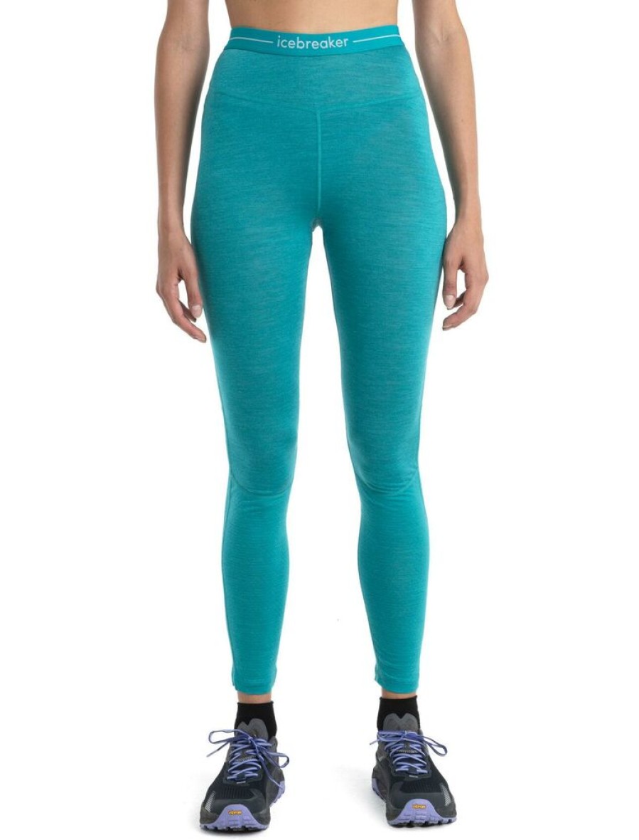 Outdoor Clothing ICEBREAKER | Icebreaker W 125 Zoneknit Leggings Flux Green