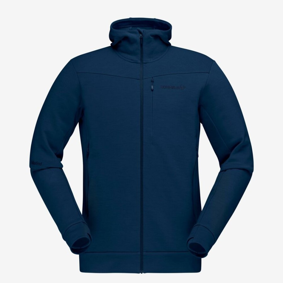 Outdoor Clothing NORRONA | Norrona Falketind Warmwool2 Stretch Zip Hood M