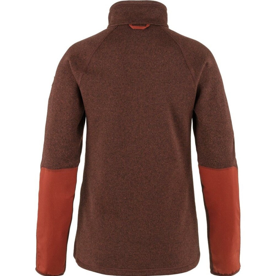 Outdoor Clothing FJALLRAVEN | Fjallraven Ovik Fleece Half Zip W Autumn Leaf