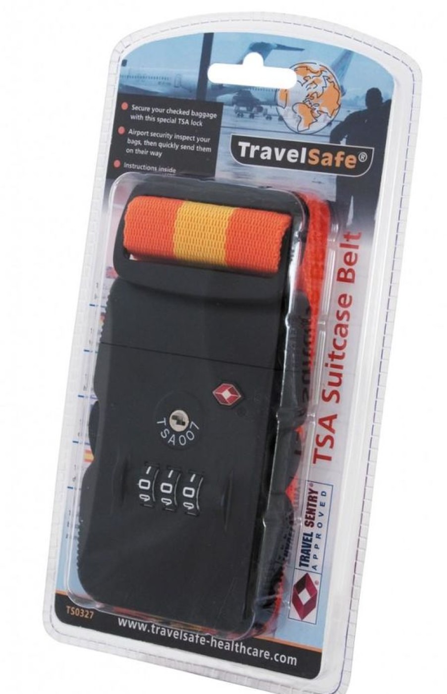 Travel TRAVELSAFE | Travelsafe Webbing Lock Tsa Suitcase Strap With Combination Lock Several