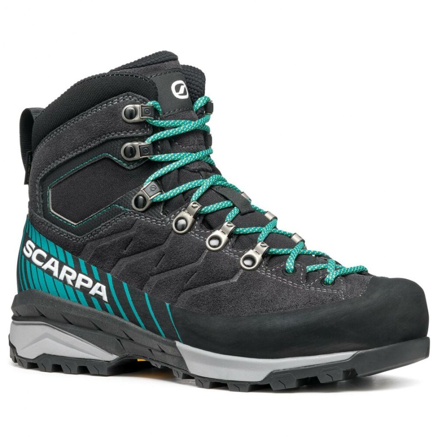 Shoes SHOE | Scarpa Mescalito Trk Gtx Wmn Dark Anthracite/Tropical Green