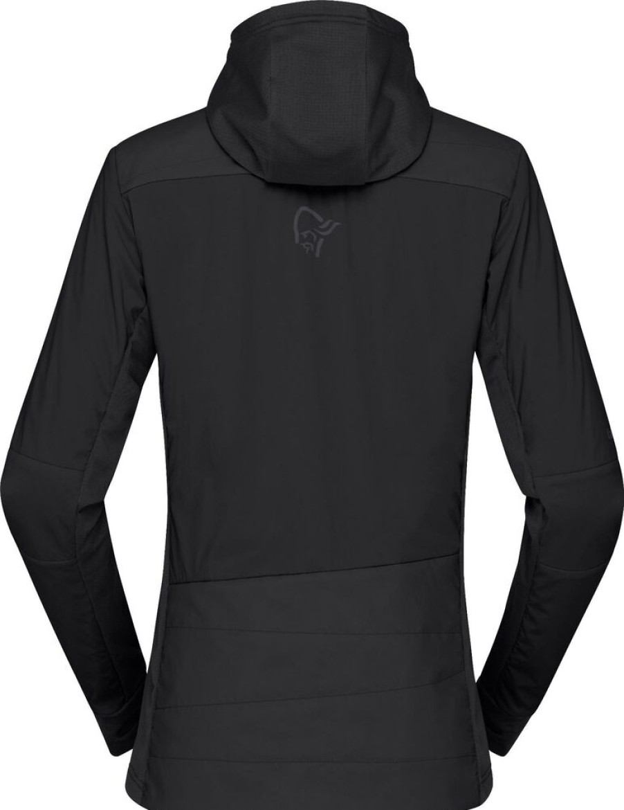 Outdoor Clothing NORRONA | Norrona Falketind Apha90 Insulated Zip-Hood W'S Caviar Black