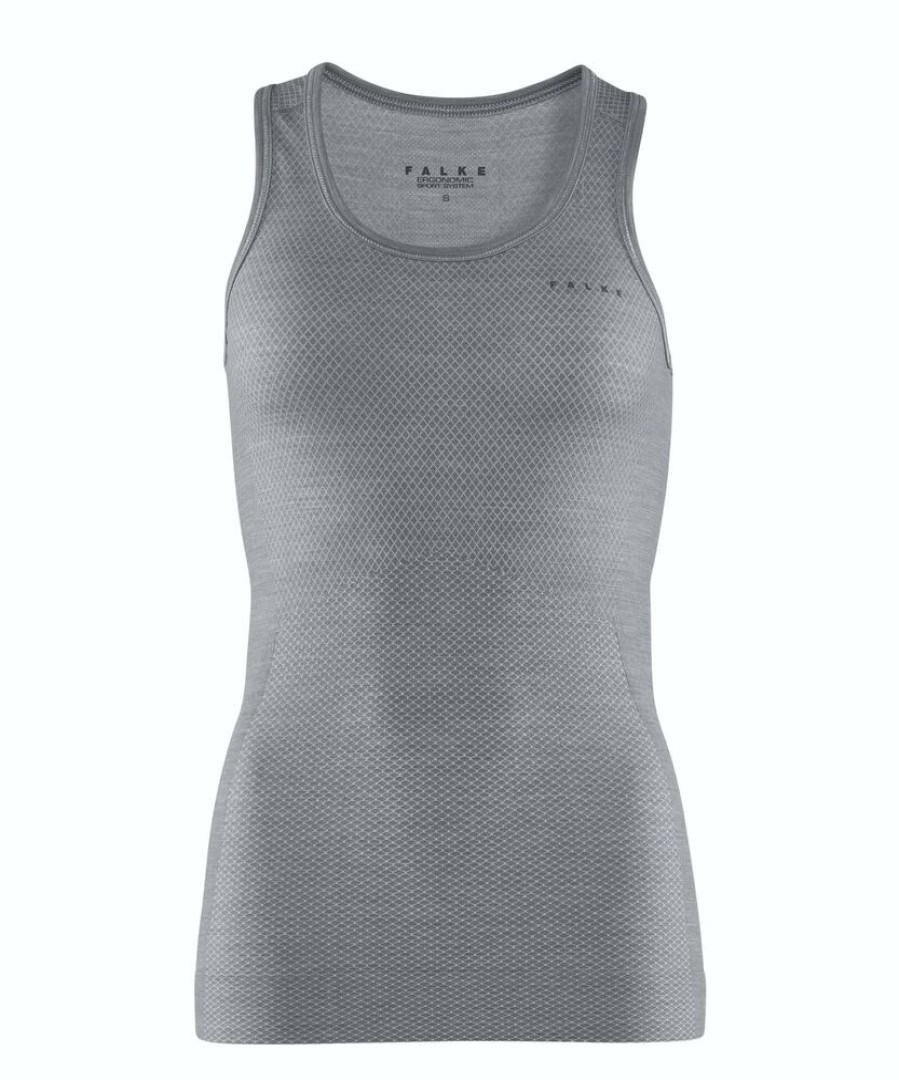 Outdoor Clothing FALKE | Falke Wt Light Tank Rop Reg 33461 Grey-Heather