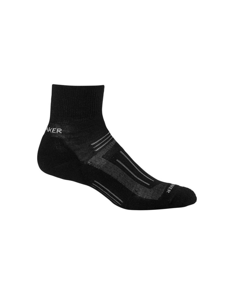 Shoes ICEBREAKER | Icebreaker Hike Light Mini - Lage Merino Wandelsokken Heren 001 Black