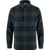 Outdoor Clothing FJALLRAVEN | Fjallraven Ovik Twill Shirt M Dark Navy - Basalt