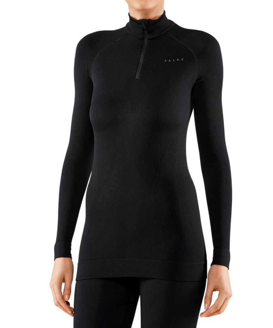 Outdoor Clothing FALKE | Falke Mw Zip Shirt Tight Women 33036 Black