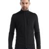 Outdoor Clothing ICEBREAKER | Icebreaker M Quantum Iii Ls Zip Black