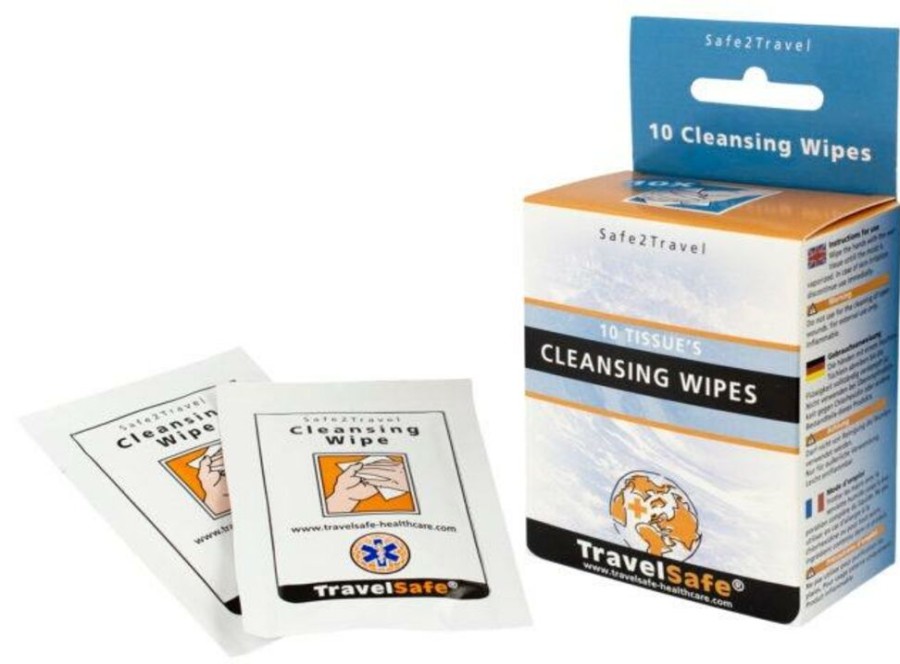 Travel TRAVELSAFE | Travelsafe Anti-Bacteriele Cleansing Wipes 10 Stuks Several