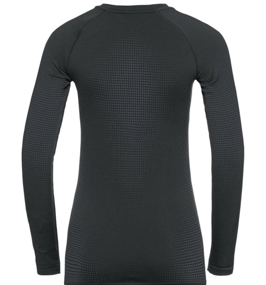 Outdoor Clothing ODLO | Odlo Bl Top Crew Neck L/S 196191 Black-New Odlo Graphite