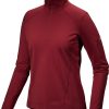 Outdoor Clothing ARCTERYX | Arcteryx Rho Zip Neck W Bordeaux