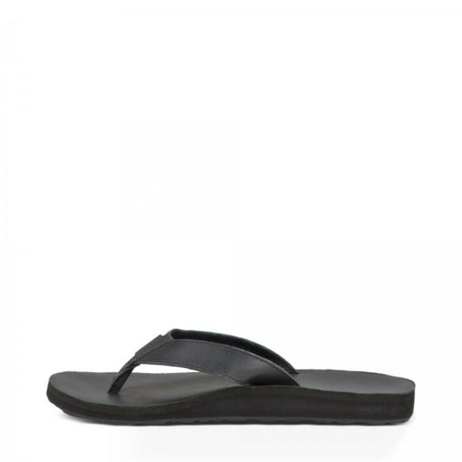 Shoes TEVA | Teva W Classic Flip Leather Black