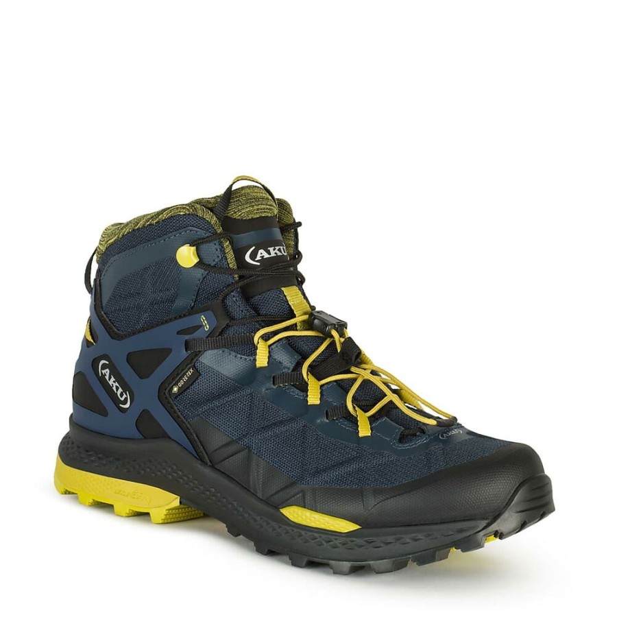 Shoes AKU | Aku Rocket Mid Gtx Blue/Mustard