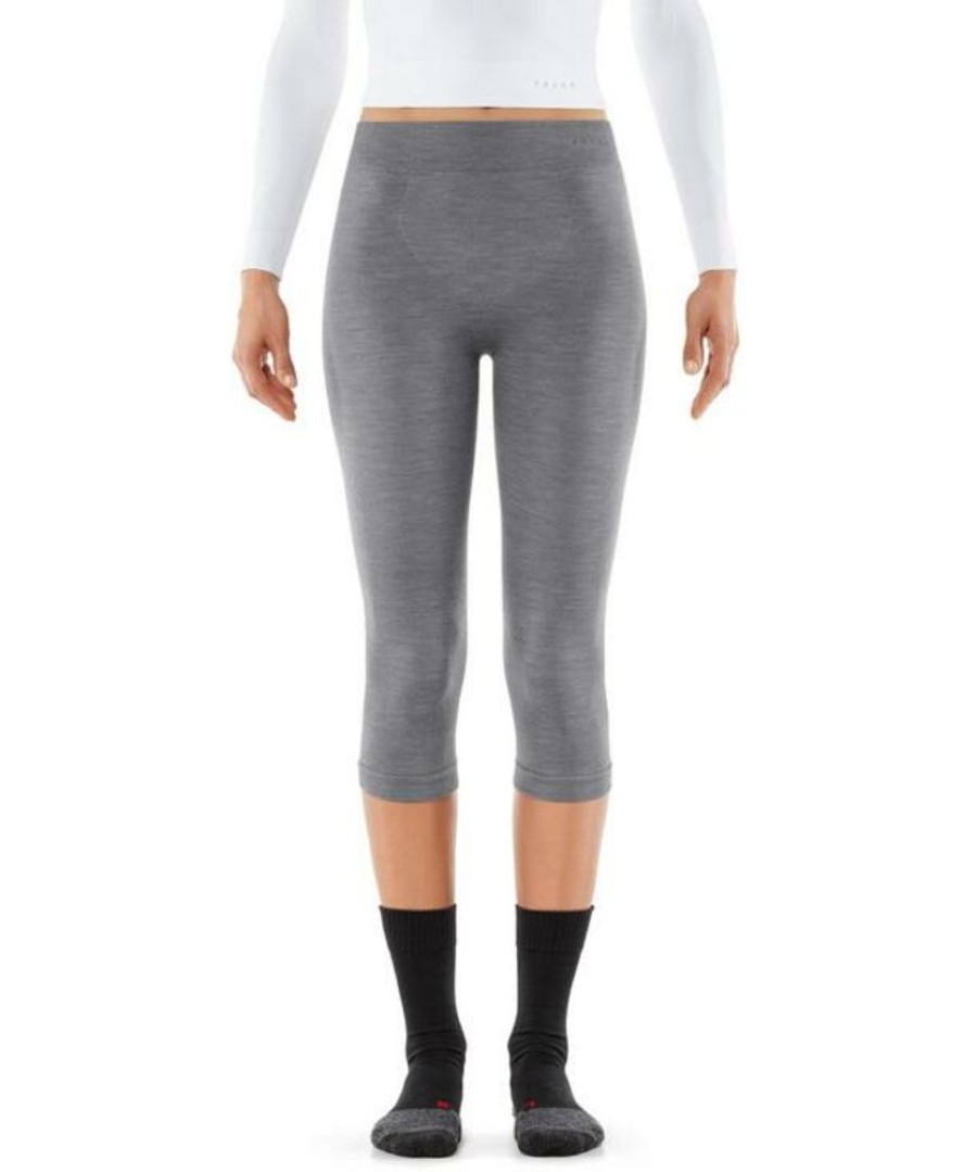 Outdoor Clothing FALKE | Falke Wt 3/4 Tights W 33217 Grey-Heather