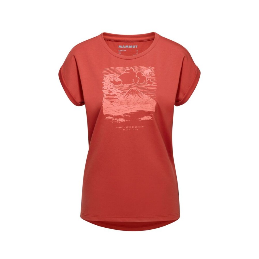 Outdoor Clothing MAMMUT | Mammut Mountain T-Shirt Women Fuijyama Terracotta