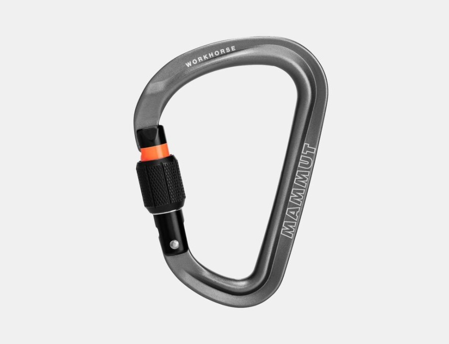 Mountain Sports & Winter Sports MAMMUT | Mammut Workhorse Hms Screwgate Carabiner Grey Several