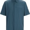 Outdoor Clothing ARCTERYX | Arcteryx Skyline Ss Shirt Melange Men Serene Heather