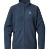 Outdoor Clothing HAGLOFS | Haglofs Mossa Pile Jacket Women Tarn Blue