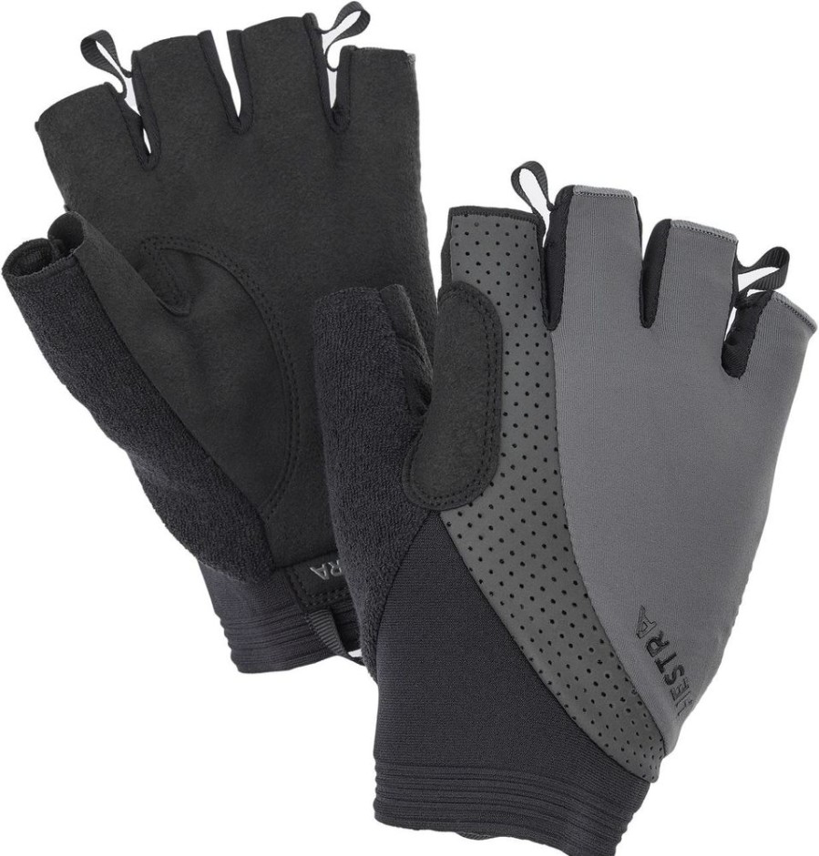 Outdoor Clothing HESTRA | Hestra Apex Reflective Short 5 Finger - Cycling Gloves Dark Grey