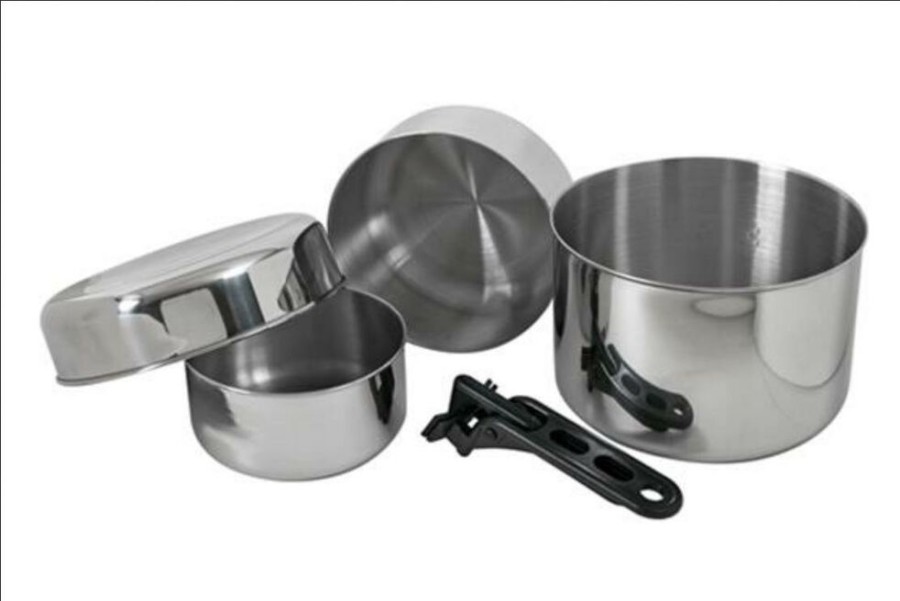 Kamperen BASICNATURE | Basicnature Stainless Steel Set Biwak 3 Diverse